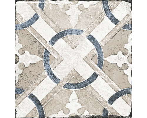 Placă decorativă de podea cu model geometric