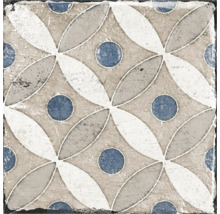 Placă decorativă cu model floral și punctiform