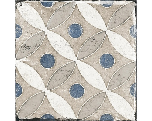 Placă decorativă cu model floral și punctiform