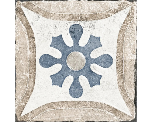 Placă decorativă de podea cu model floral