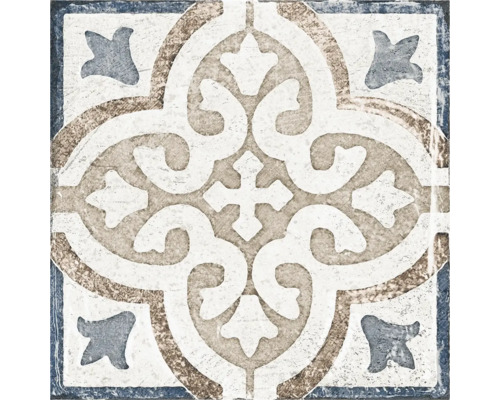 Placă decorativă de podea cu model floral