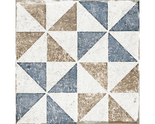 Model de gresie cu triunghiuri în diferite culori