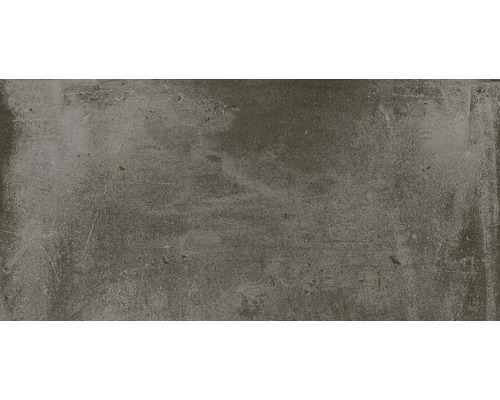 Placă ceramică gri cu aspect de beton.