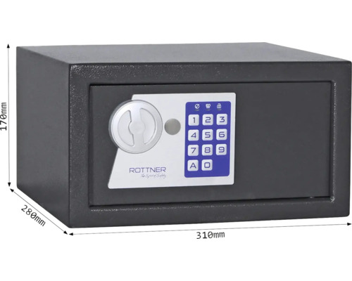 Seif Rottner cu încuietoare electronică cu cifru