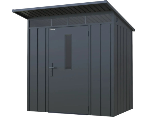 Căsuță de grădină metalică cu ușă și fereastră