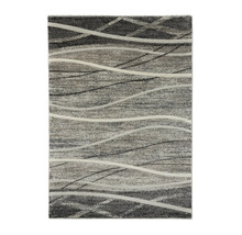 Covor gri cu model abstract de valuri