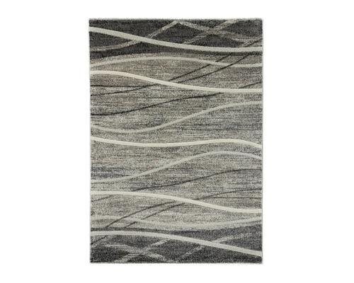 Covor gri cu model abstract de valuri