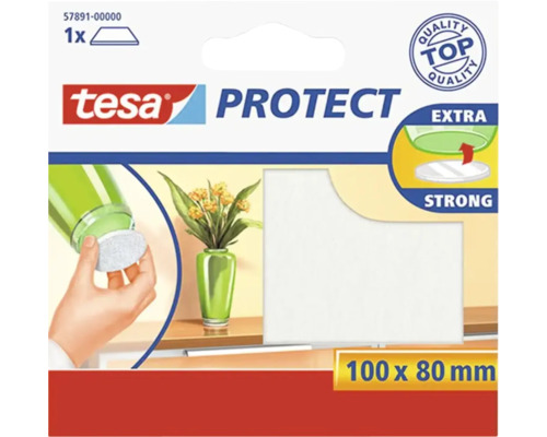 Tesa Protect pâslă glisantă, 100 x 80 mm, pentru protecția suprafețelor