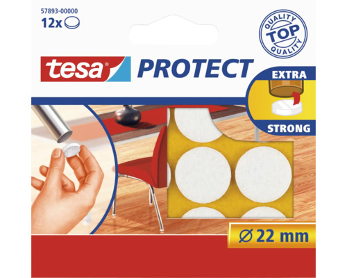 Protecție antizgârieturi tesa® Protect albă Ø 22 mm