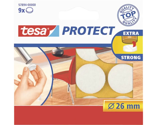 Protecție antizgârieturi tesa® Protect albă Ø 26 mm