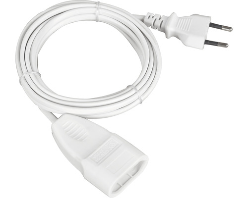 Prelungitor electric 2m 575W alb, cablu din PVC