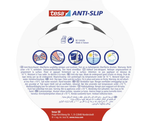 Informații despre aplicarea și proprietățile benzii antiderapante Tesa