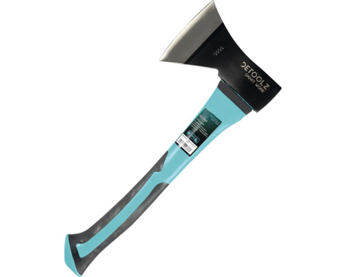 Topor cu cap de oțel și mâner din plastic