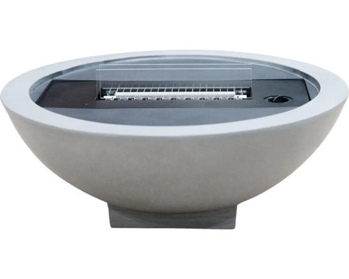 Șemineu rotund de masă pe bioetanol din beton