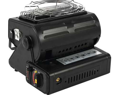 Aragaz portabil cu grătar pentru camping și activități în aer liber.