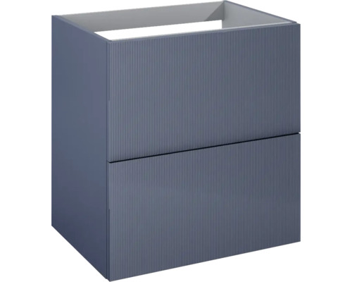 Dulap bază lavoar baie suspendat Jungborn NONUS 60 cm PAL albastru navy mat 2 sertare Dulap de bază pentru lavoar cu două sertare
