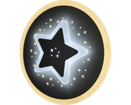 Lampă rotundă pentru camera copiilor cu motiv stea