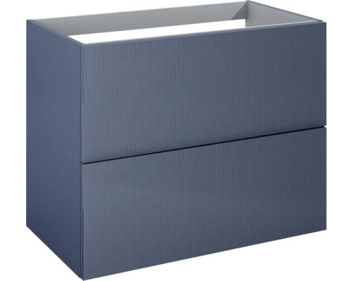 Dulap bază lavoar baie suspendat Jungborn NONUS 80 cm PAL albastru navy mat 2 sertare Dulap inferior pentru lavoar cu două sertare