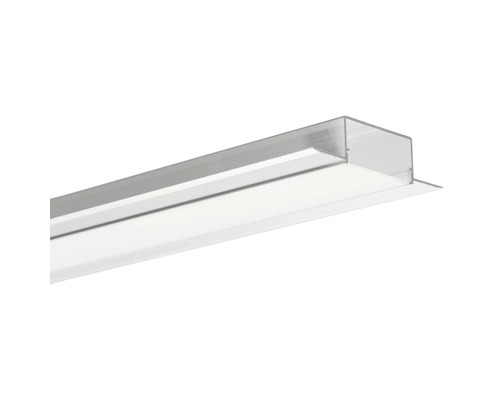 Profil bandă LED aluminiu încastrabil 2m, pentru bandă 200x8.5x2cm