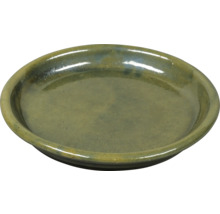 Bol ceramic verde, puțin adânc