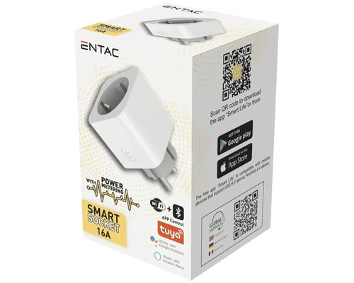 Ambalaj pentru o priză inteligentă Entac cu măsurare a curentului 16A