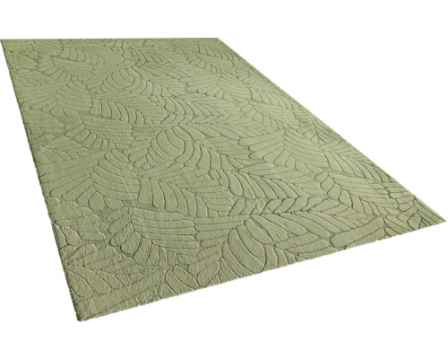 Covor modern Solevito Romance Cutout Leaf verde salvie | HORNBACH