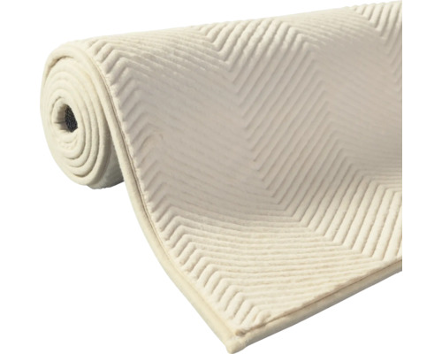 Covor rulat cu model în zig-zag