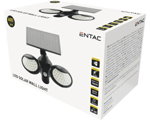 Ambalaj lampă de perete solară cu LED marca Entac
