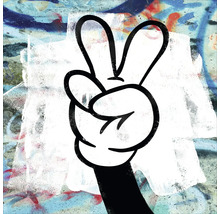 Tablou sticlă Peace 50x50 cm