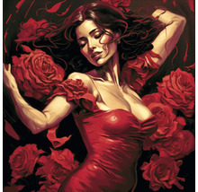 Tablou sticlă Dance With Roses 20x20 cm