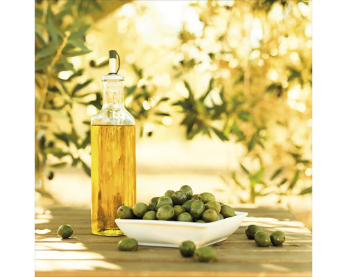 Tablou sticlă Olives III 50x50 cm