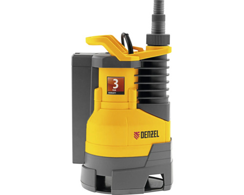 Pompă submersibilă galbenă și gri cu garanție de trei ani