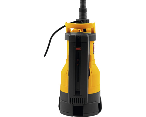 Pompă de apă murdară galbenă și neagră