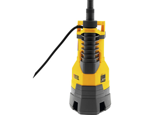 Pompă submersibilă galbenă și gri