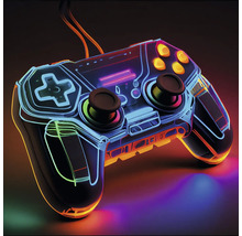 Tablou sticlă Neon Controller 50x50 cm
