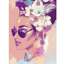 Tablou sticlă Flowers On Her Head III 60x80 cm