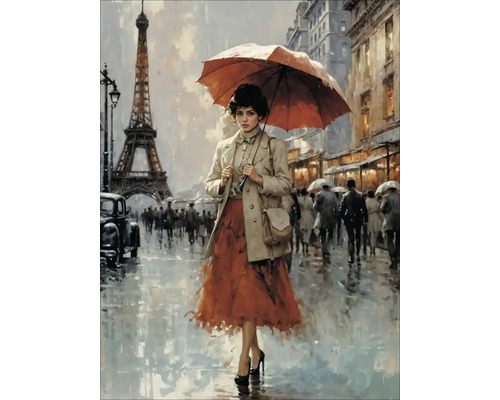 Tablou sticlă Look Back 60x80 cm