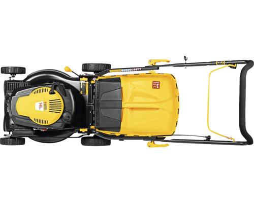 Vedere de sus a unei mașini de tuns iarba