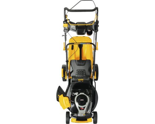 Mașină de tuns iarba văzută de sus