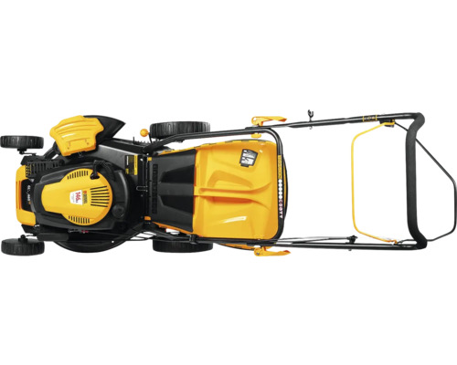 Vedere de sus a unei mașini de tuns iarba