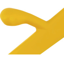 Prim-plan cu un produs din plastic galben