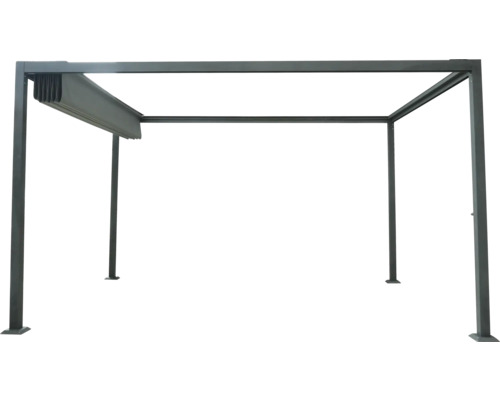 Copertină de terasă independentă cu acoperiș lamelar