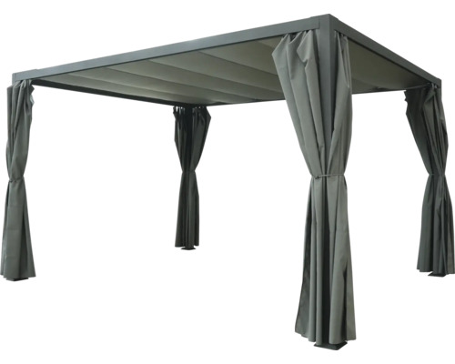 Pavilion cu perdele pentru grădină