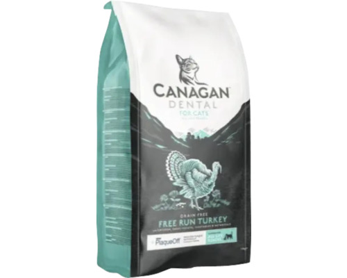 Canagan Dental hrană pentru pisici cu aromă de curcan