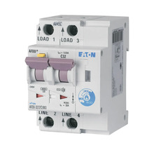 Întreruptor automat cu protecție diferențială Eaton AFDD 2P 32A 30mA, curbă B, tip AC