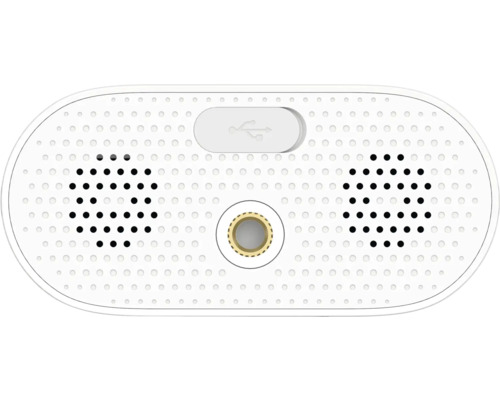 Prim-plan cu baza difuzorului cu USB și port audio