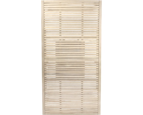 Element de gard din lemn cu lamele orizontale pentru grădină