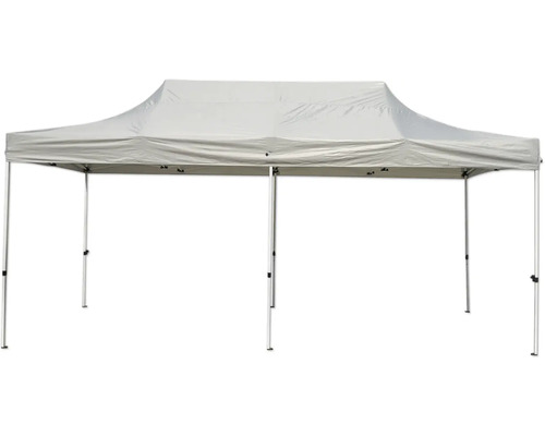 Cort de petrecere cu cadru metalic și acoperiș din material textil