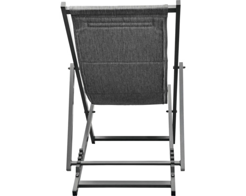 Scaun de grădină cu tapițerie textilă și cadru metalic