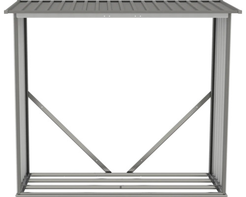 Raft metalic pentru depozitare lemne cu acoperiș